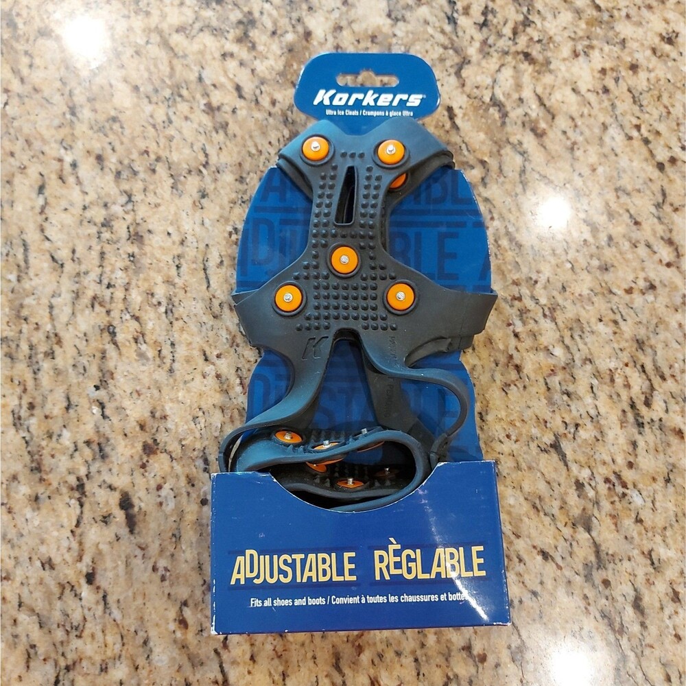 Korkers Ultra Ice Cleat One Size Fits Most 16 Replaceable Steel Spikes NEW